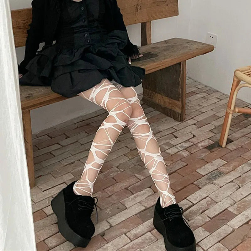Cutout Mesh Leggings | OWNLUXE