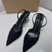 Women's Pointed Toe Stiletto Mesh Heels – Shop at OWNLUXE