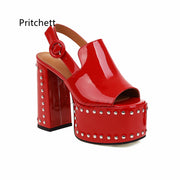 Women's Platform Leather Heels – Shop at OWNLUXE
