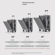 Front-Opening Carry-On Spinner with Laptop Compartment