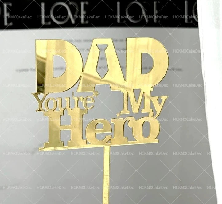 Father’s Day Acrylic Sign – Modern Clear Tabletop Décor