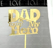 Father’s Day Acrylic Sign – Modern Clear Tabletop Décor