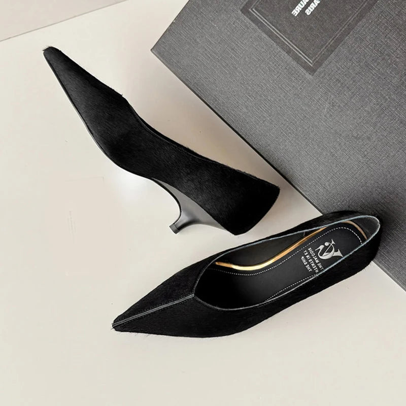 Women's Pointed Toe High Heel Pumps (Black) – Shop at OWNLUXE