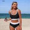 Women's High-Waist Backless Bikini Set (Printed) | OWNLUXE