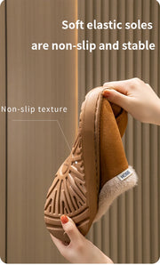 Plush Winter Home Slippers – Unisex Warm Indoor & Outdoor Shoes