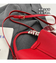 PU Leather Bucket Bag (Red) | OWNLUXE