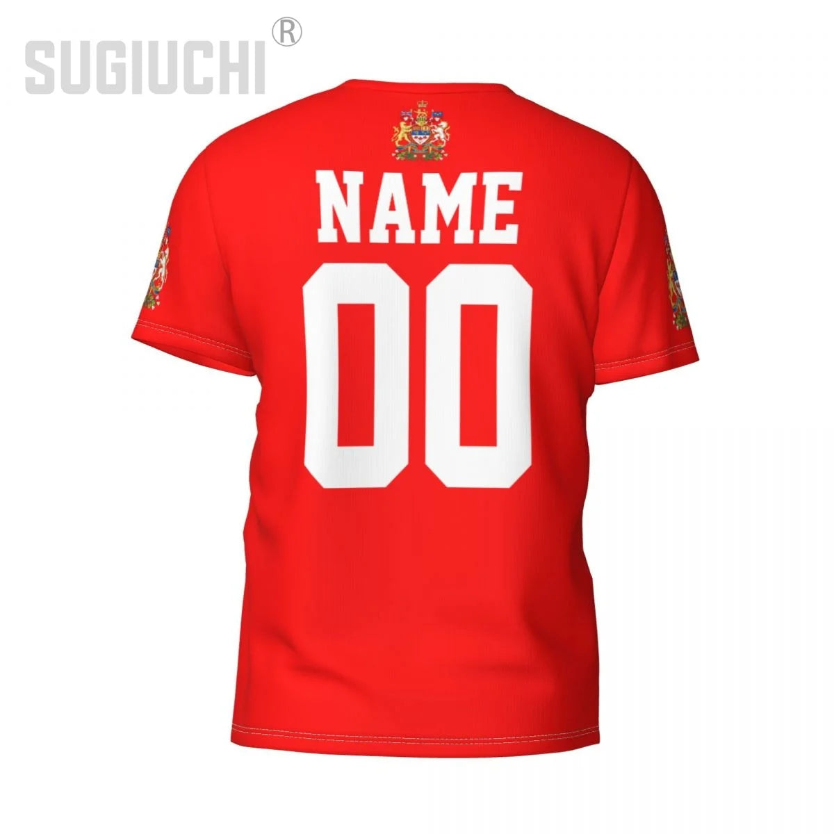 Custom Canada Flag 3D T-Shirt – Personalized Soccer Fan Tee