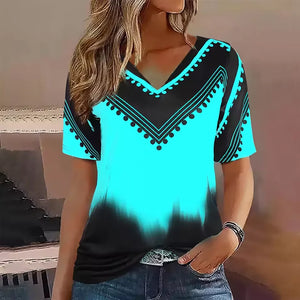 Digital Print Knit Top / Haut tricoté à imprimé numérique