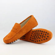Women's Leather Loafers (Light Grey) – Shop at OWNLUXE