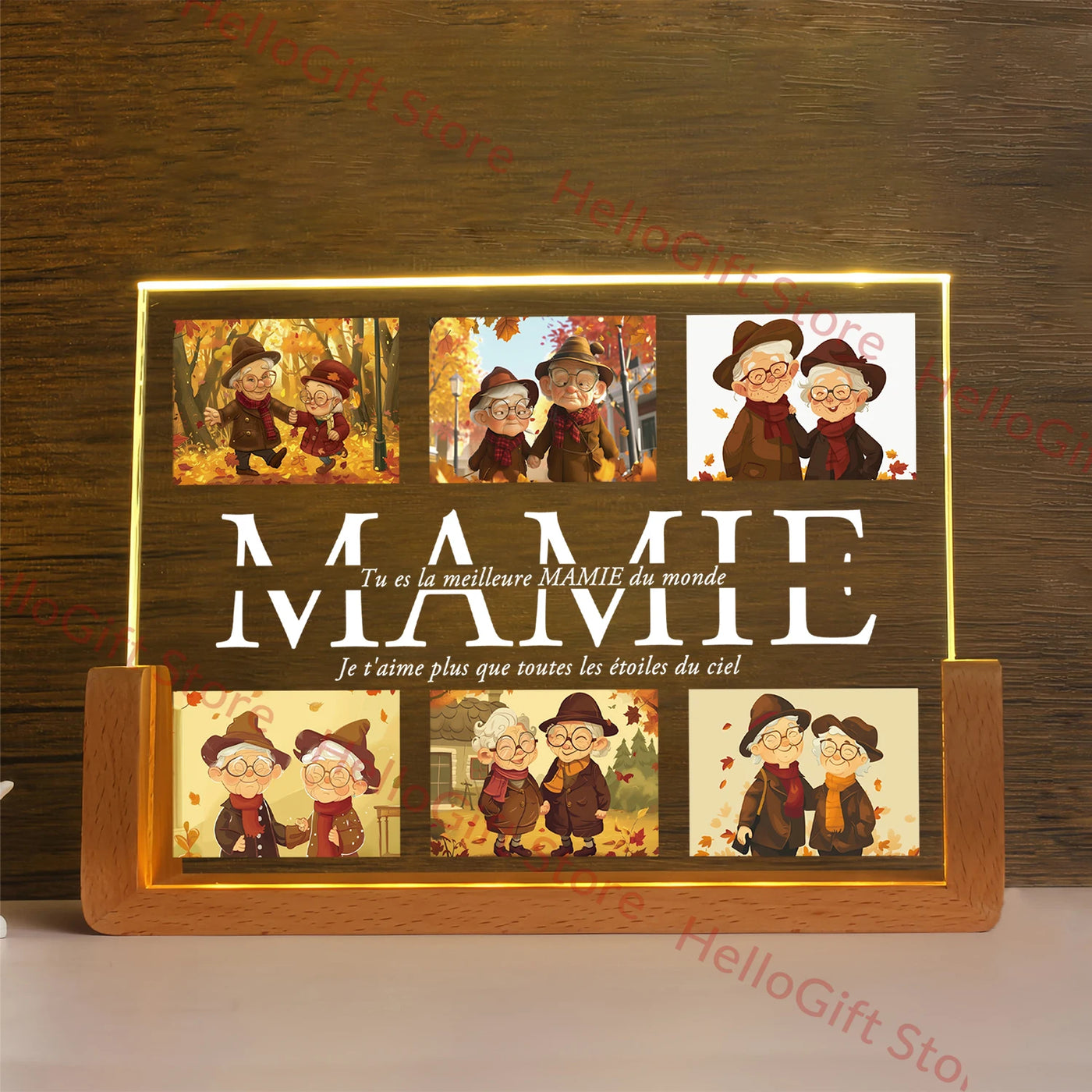 Personalized 3D Acrylic LED Night Light — Custom Name Gift for Family | OWNLUXE