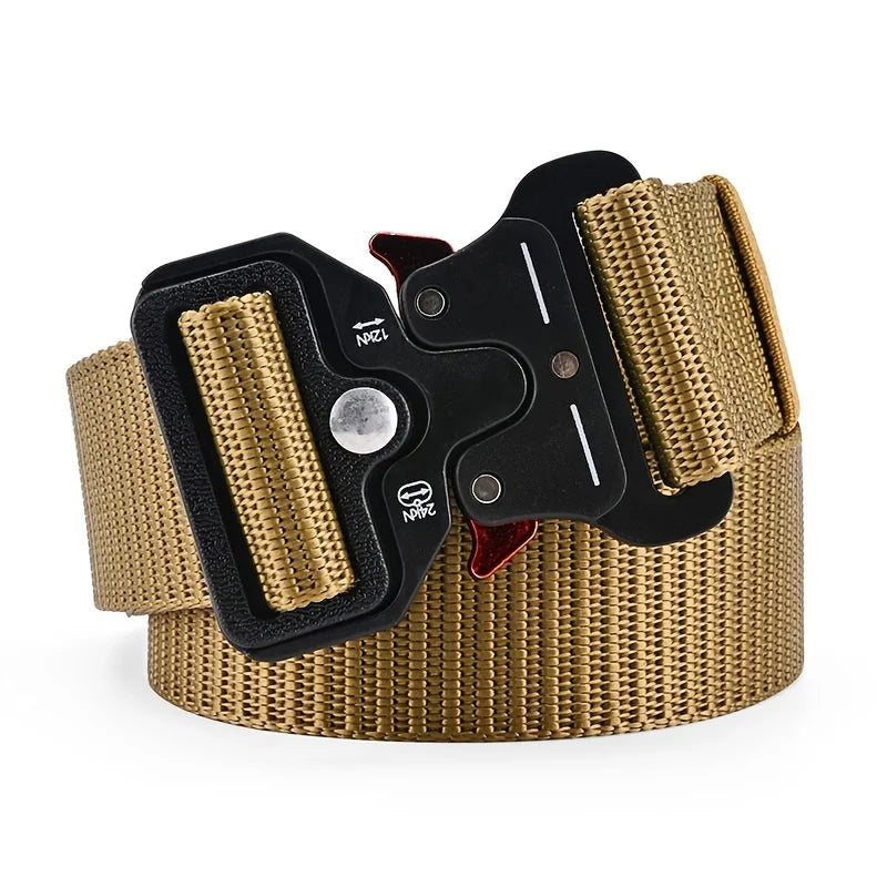 🪖Tactical Canvas Belt – Adjustable & Quick Release For Active Dad's | Ceinture tactique pour femmes – Réglable et à dégagement rapide 🪖