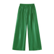 Women's Wide Leg Pants (White) | OWNLUXE