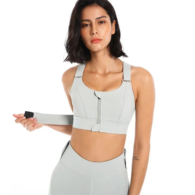 Adjustable Polyester Supportive Sports Bra | OWNLUXE