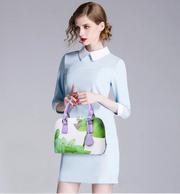 Fashion Elegant Shell Bag – Women's Flower Printing Tote Shoulder Crossbody