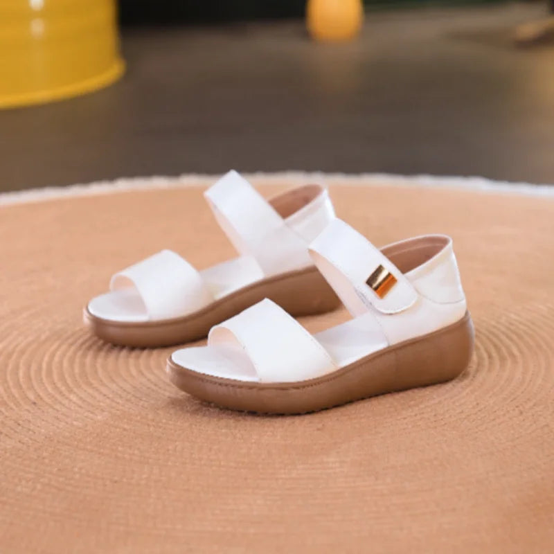 Women's Open Toe Platform Adjustable Sandals – Shop at OWNLUXE