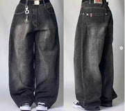 2026 American Trend Straight Jeans - Hip Hop Wide Leg Unisex