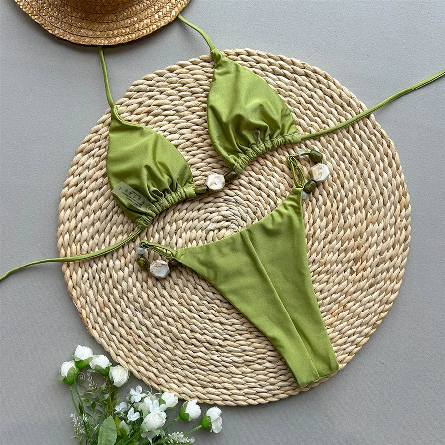 Women's Halter Mini Bikini | OWNLUXE