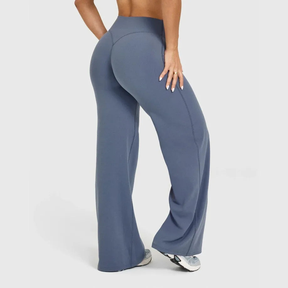 Mid-Waist Yoga Pants – Straight Leg Active