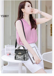 Luxury Designer Tote Bag - Bow Detail Shoulder Handbag