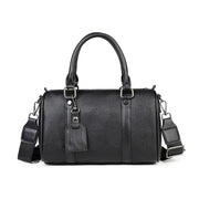 PU Leather Monogram Boston Bag | OWNLUXE