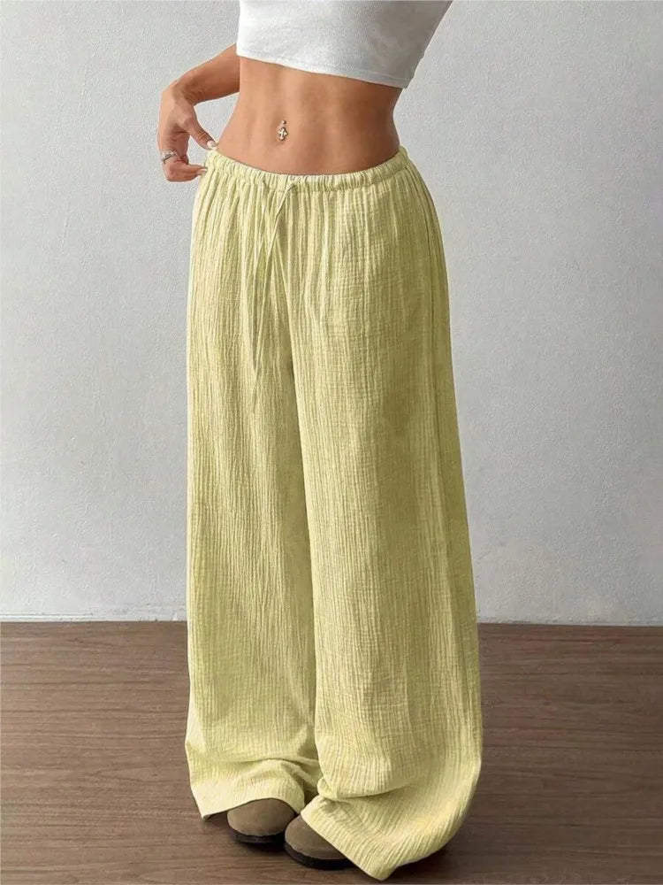 High-Waist Wide-Leg Pants | OWNLUXE
