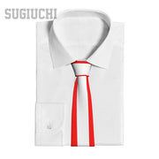 Canada Flag Emblem Neck Tie – Slim Plaid Tie for Wedding, Business & Canada Day