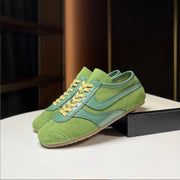 Women’s German-Inspired Leather Sneakers – Genuine Cowhide