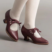 Women's Pointed Toe Lace Retro Pumps – Shop at OWNLUXE