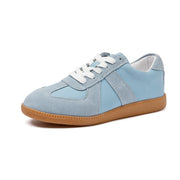 Women's Round Toe Leather Sneakers – Shop at OWNLUXE