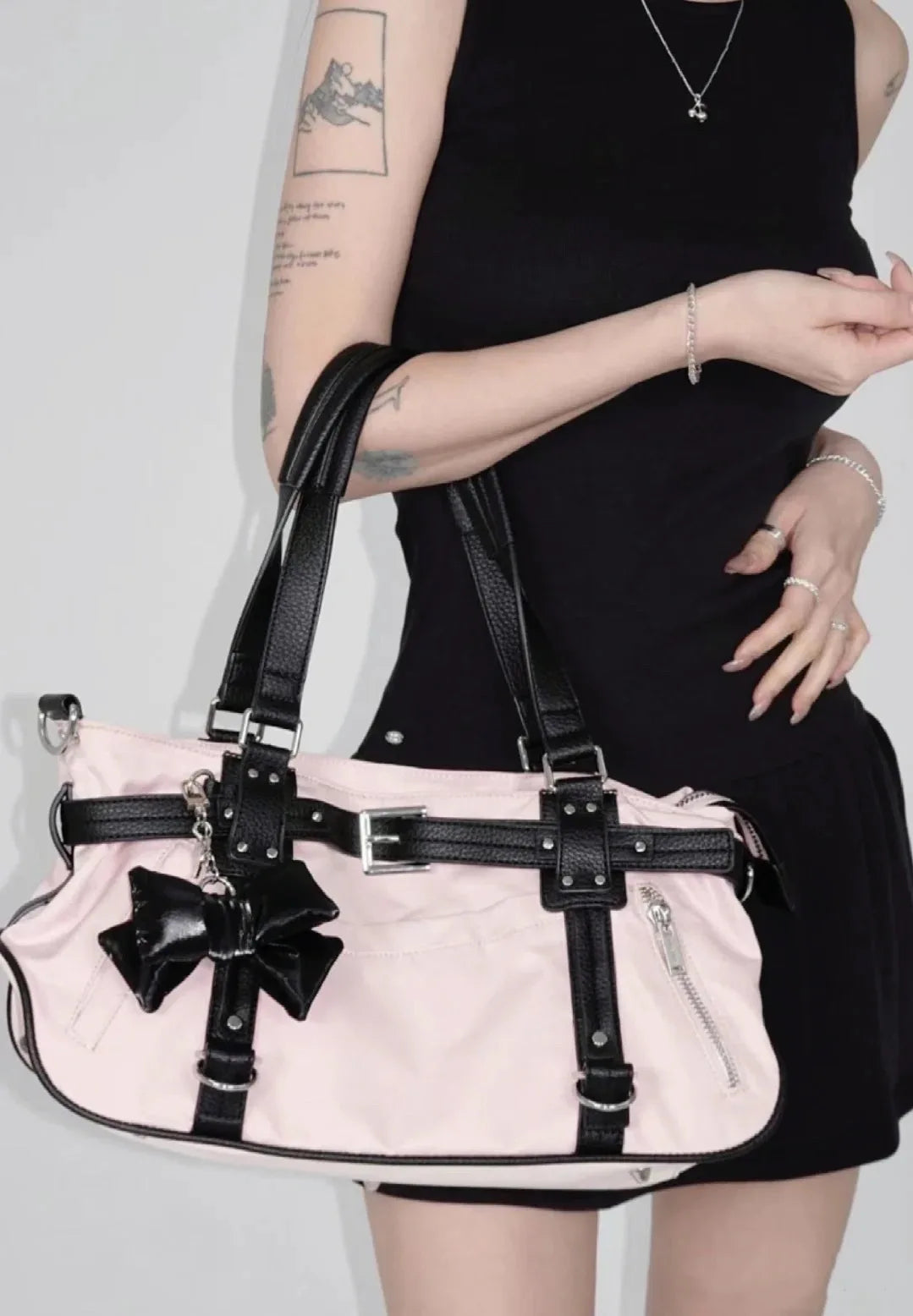 PU & Canvas Travel Duffle Bag | Sac de voyage en PU et toile