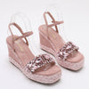 Women's Velvet Wedge Sandals | OWNLUXE
