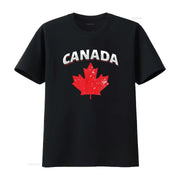 Canadian Red Maple Leaf T-Shirt – Vintage Washed Toronto Patriotic Tee | OWNLUXE