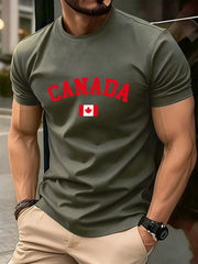 Canada Flag Cotton T-Shirt - Soft Oversized Fit for Men & Women