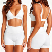 Push-Up High-Waist Sports Bra & Shorts Set – Shop at OWNLUXE