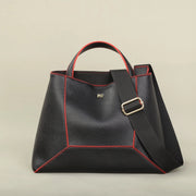 PG Genuine Leather Tote Bag - High Capacity Designer Shoulder Bag | OWNLUXE