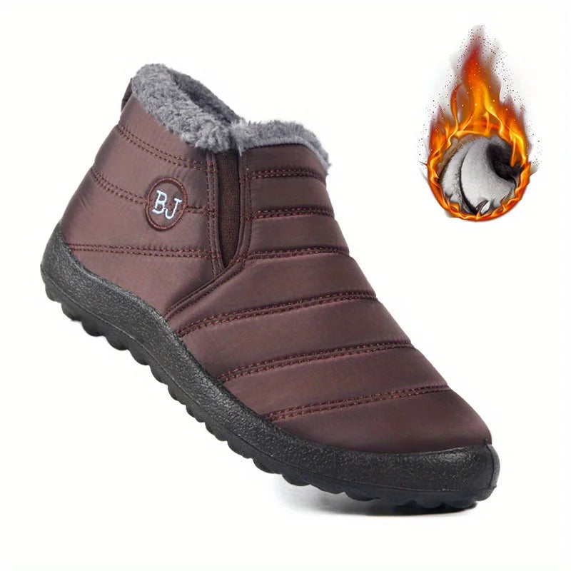 Women’s Waterproof Warm Snow Boots – Non-Slip Low Hiking Shoes