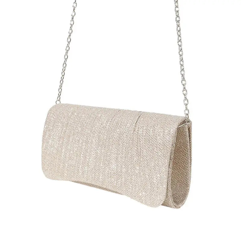 Pleated Evening Clutch Bag – Elegant Party Style | Pochette de Soirée Plissée – Style Élégant pour Soirée
