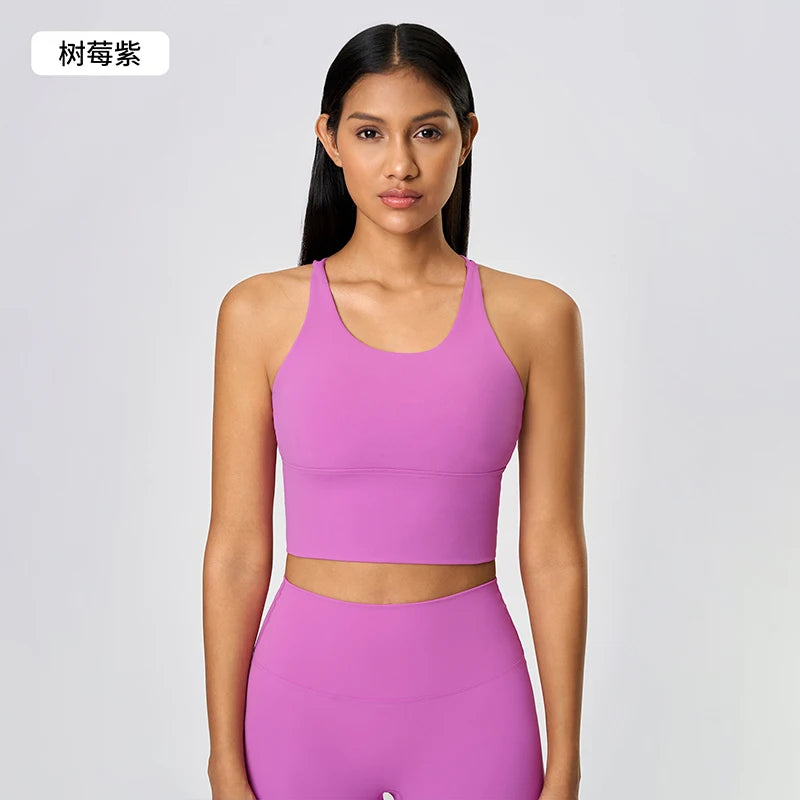 Supportive Nylon Push-Up Sports Bra | OWNLUXE