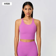 Supportive Nylon Push-Up Sports Bra | OWNLUXE