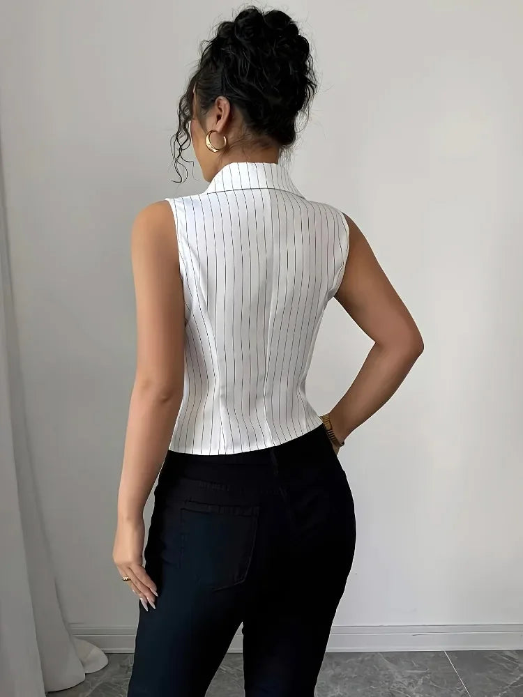 Women's Sleeveless V-Neck Top – Shop at OWNLUXE