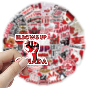 Elbows Up Canada Stickers - 54pc Waterproof Set