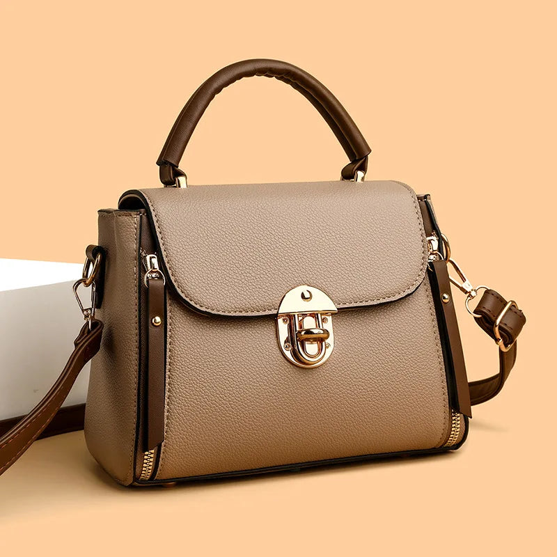 Square PU Leather Shoulder Bag – Party Ready | Sac d’Épaule Carré en Cuir PU – Prêt pour les Soirées