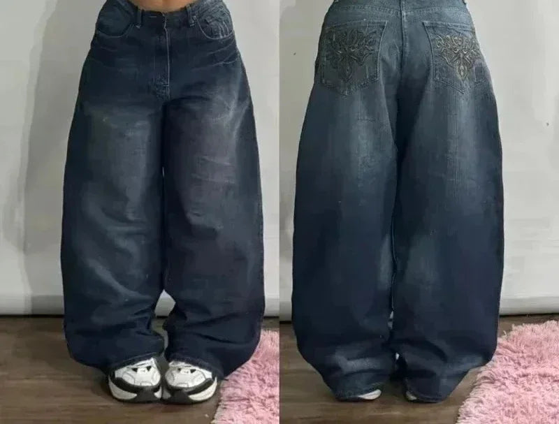 2026 American Trend Straight Jeans - Hip Hop Wide Leg Unisex