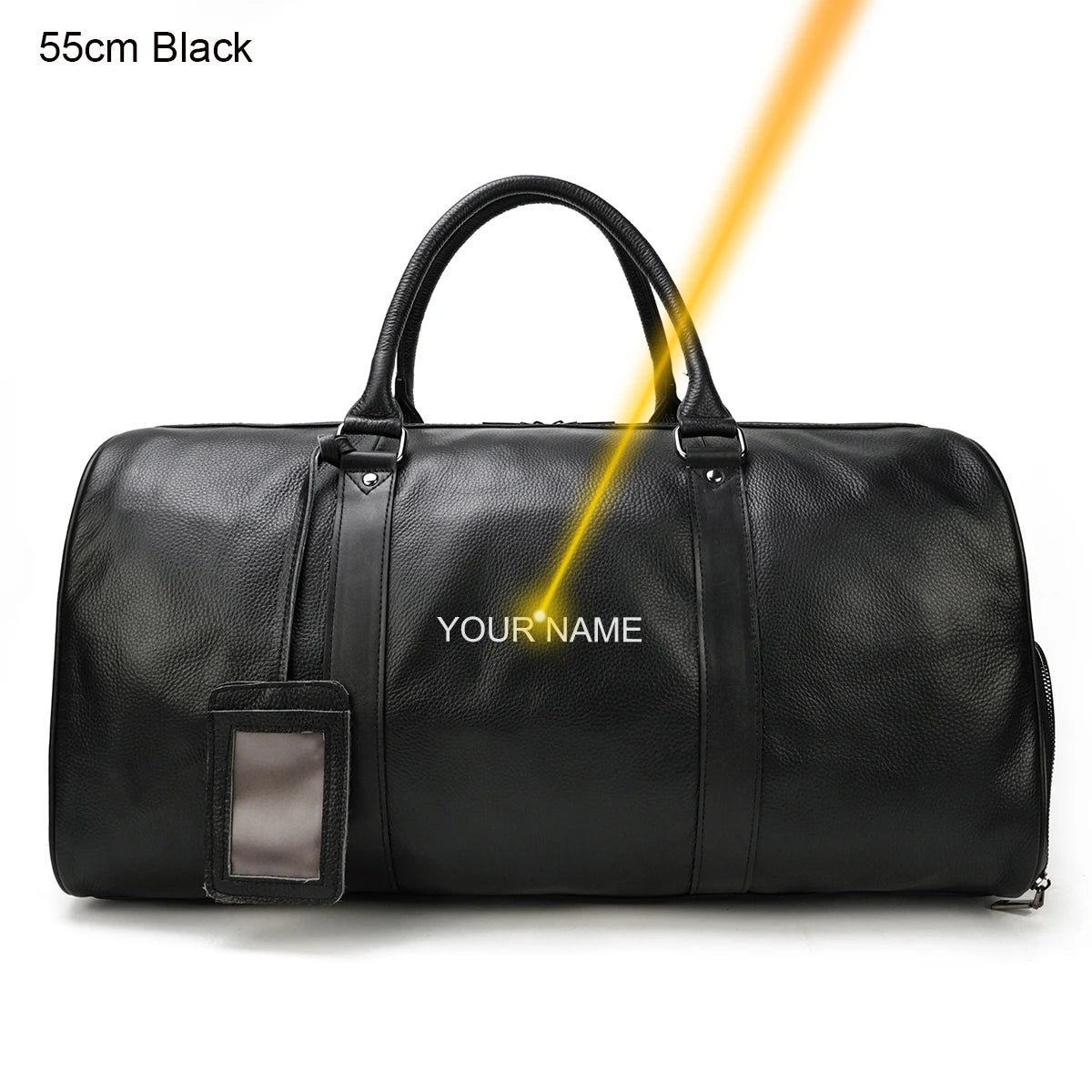 Vintage Leather Travel Duffle Bag – 100% Genuine Cowhide with Laptop Compartment