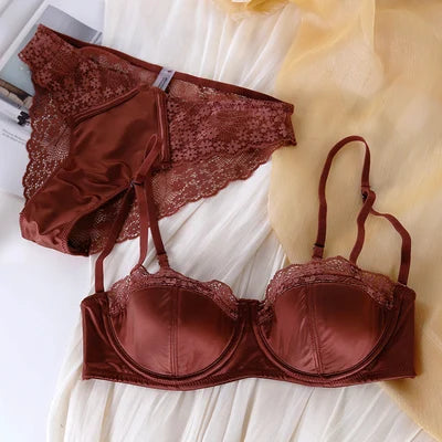 Push-Up Lace Satin Briefs | OWNLUXE