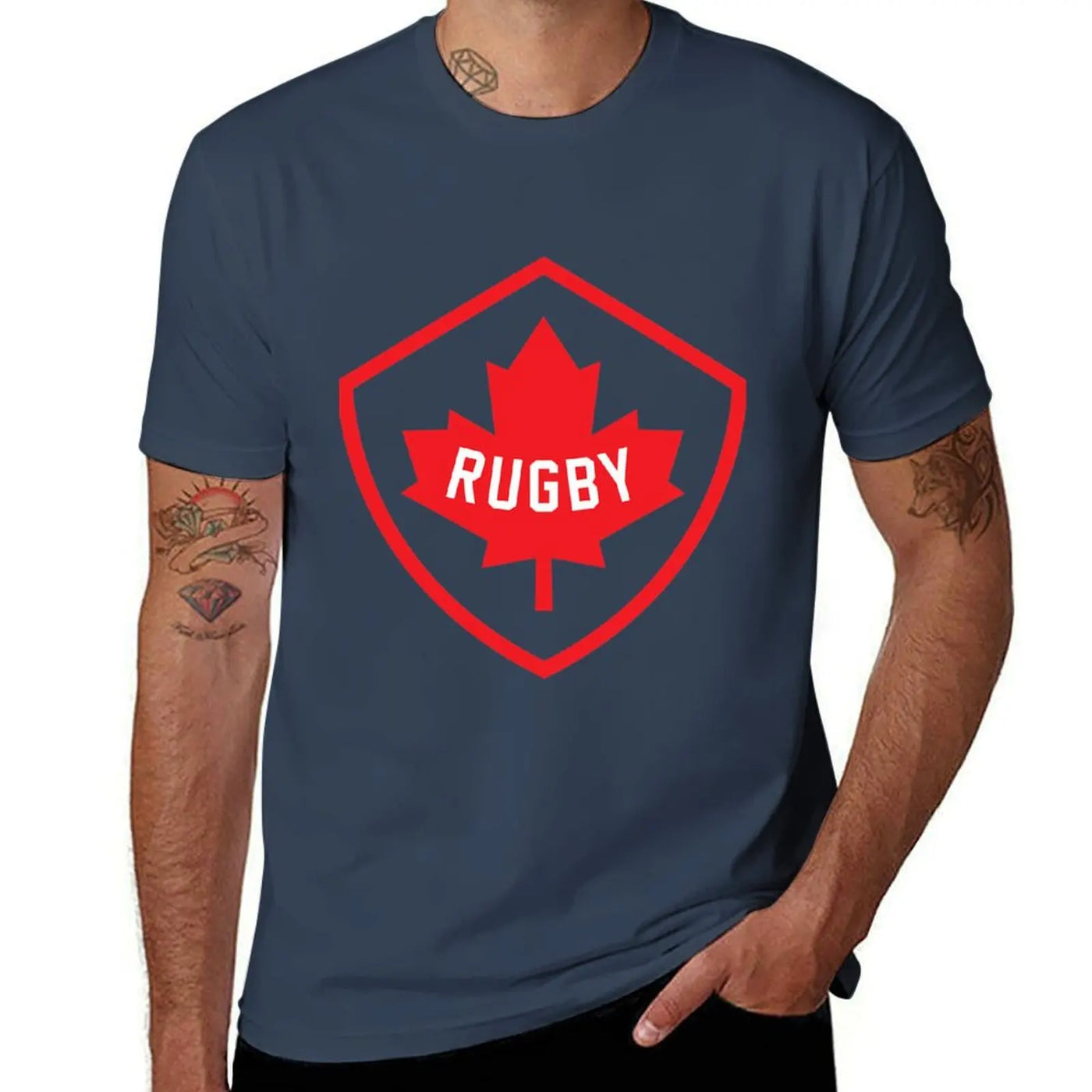Canada Rugby Graphic T-Shirt – Oversized Plus Size | OWNLUXE