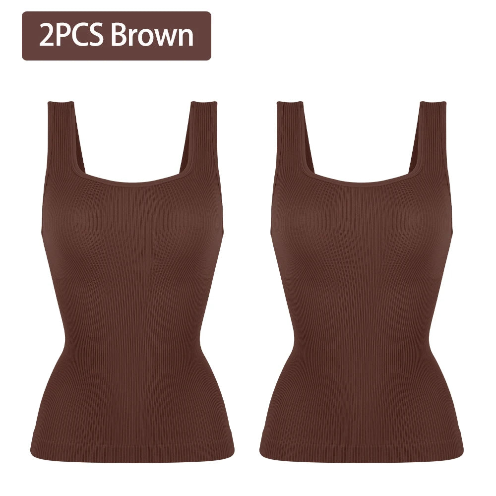 Firm Tummy Control Shapewear Tank Top – Compression Cami
