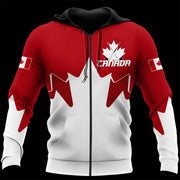 Canada 3d All Over Printed Maple Leaf Generation Zipped | OWNLUXE