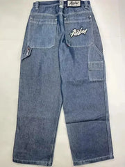 2026 American Trend Straight Jeans - Hip Hop Wide Leg Unisex