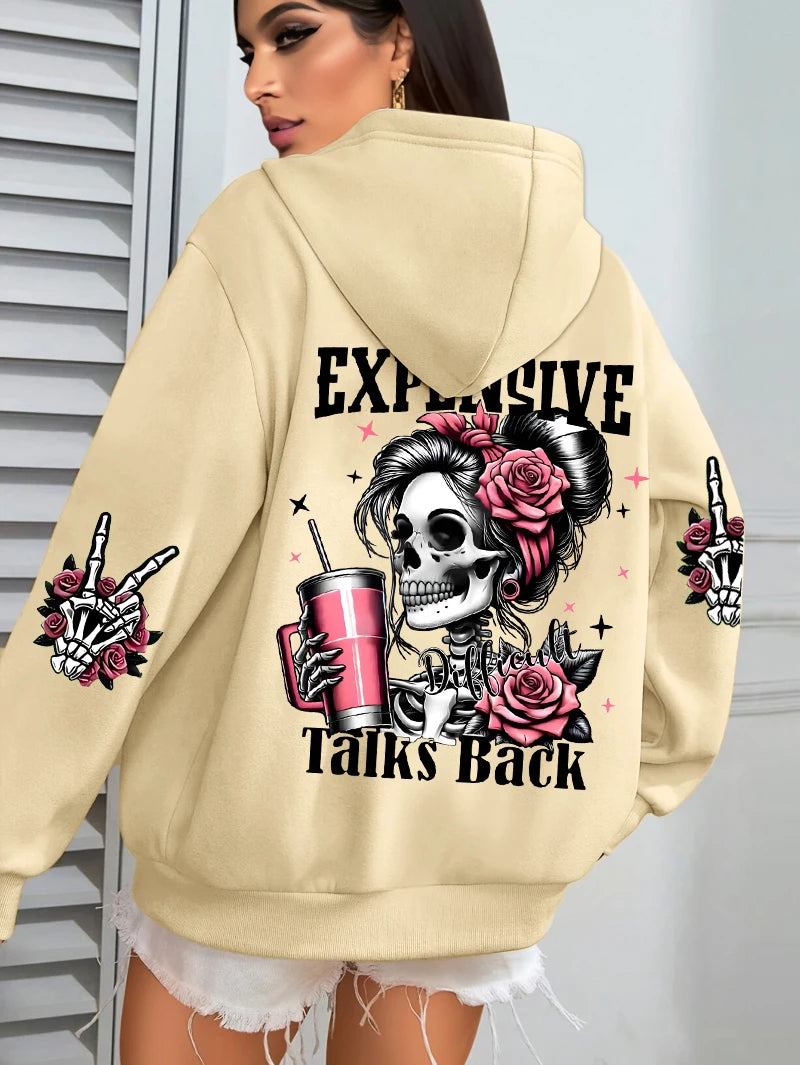 Women's Expensive Talks Hoodie | OWNLUXE